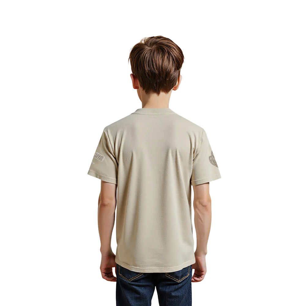 NBA MEMPHIS GRIZZLIES NEUTRAL LITTLE BOYS SHORT SLEEVE TEE (TAUPE) - Image 2