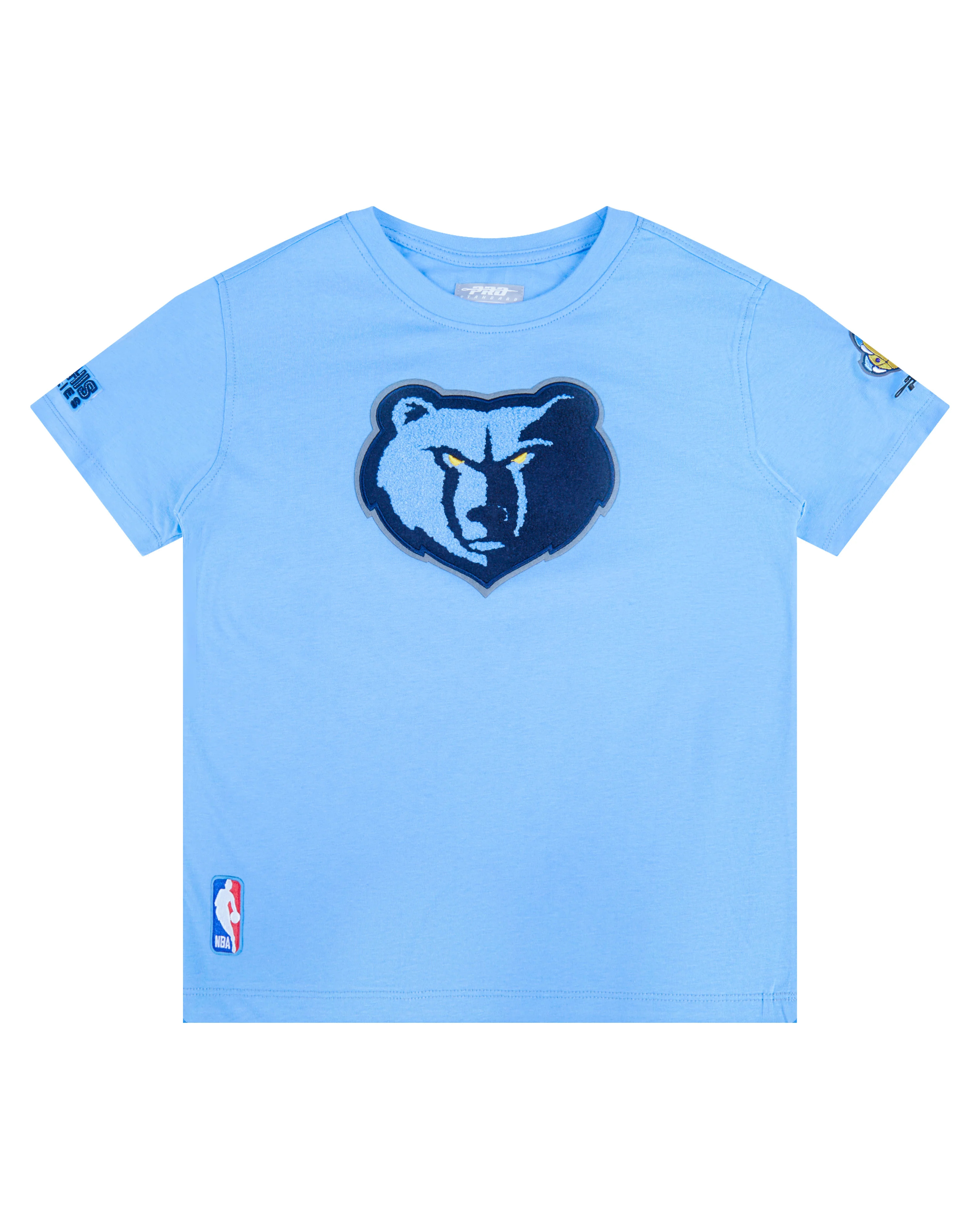 NBA MEMPHIS GRIZZLIES RETRO CLASSIC LITTLE BOYS SHORT SLEEVE TEE (UNIVERSITY BLUE) - Image 3
