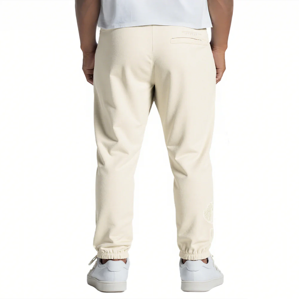 NBA MEMPHIS GRIZZLIES NEUTRAL LITTLE BOYS FLC SWEATPANT (EGGSHELL) - Image 2