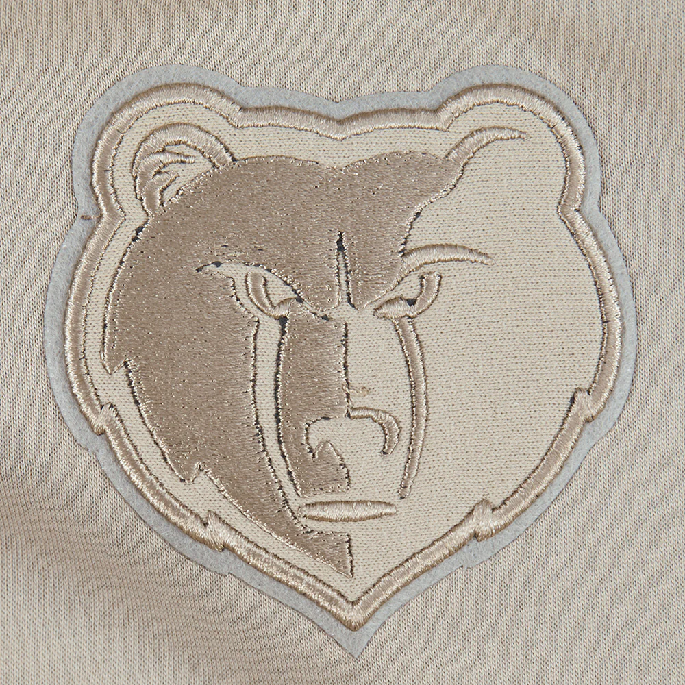 NBA MEMPHIS GRIZZLIES NEUTRAL LITTLE BOYS FLEECE PULLOVER HOODIE (TAUPE) - Image 10