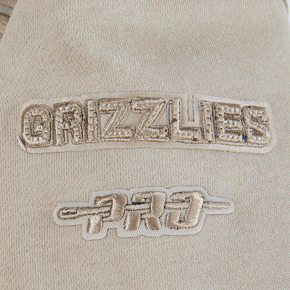 NBA MEMPHIS GRIZZLIES NEUTRAL LITTLE BOYS FLEECE PULLOVER HOODIE (TAUPE) - Image 7