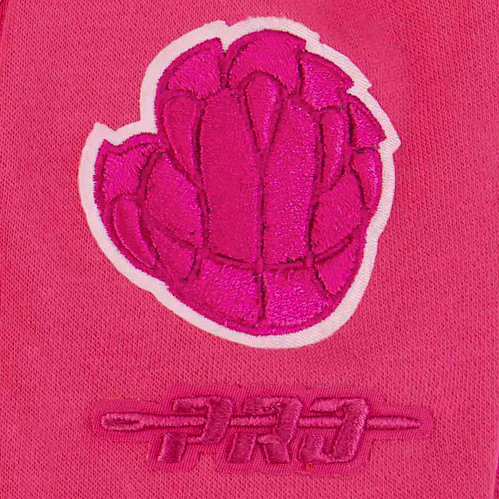 NBA MEMPHIS GRIZZLIES TRIPLE PINK LITTLE GIRLS FLEECE CREWNECK (BEETROOT PURPLE) - Image 8