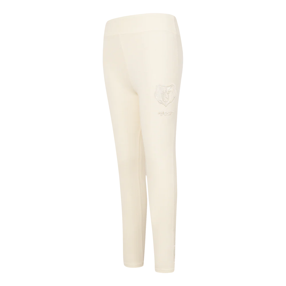NBA MEMPHIS GRIZZLIES NEUTRAL LITTLE GIRLS LEGGING (EGGSHELL)