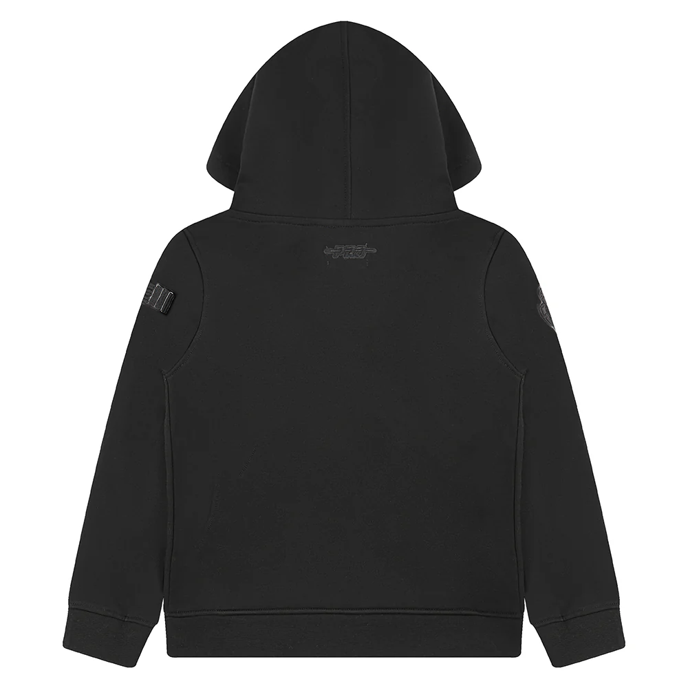 NBA MEMPHIS GRIZZLIES TRIPLE BLACK TODDLER BOYS FLEECE PULLOVER HOODIE (BLACK) - Image 4