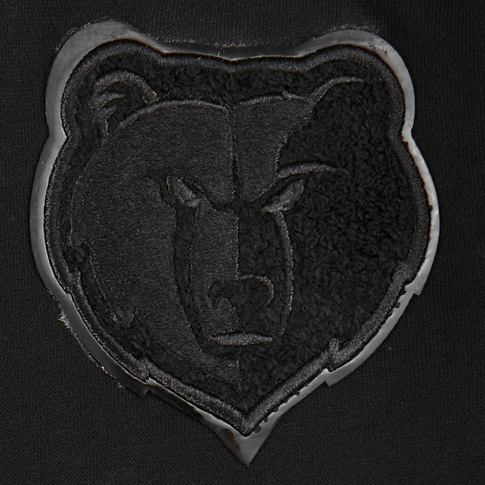 NBA MEMPHIS GRIZZLIES TRIPLE BLACK TODDLER BOYS FLEECE PULLOVER HOODIE (BLACK) - Image 5