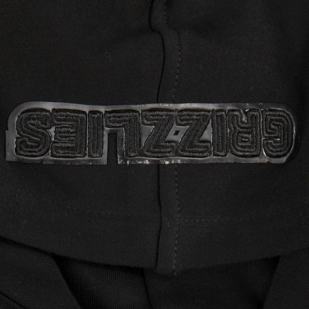 NBA MEMPHIS GRIZZLIES TRIPLE BLACK TODDLER BOYS FLEECE PULLOVER HOODIE (BLACK) - Image 8