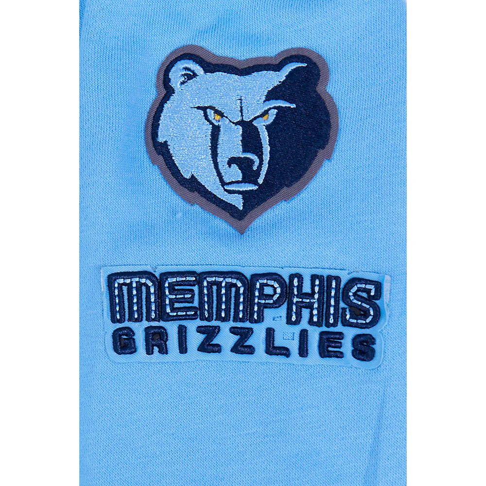 NBA MEMPHIS GRIZZLIES RETRO CLASSIC TODDLER BOYS RIB FLEECE PULLOVER HOODIE (UNIVERSITY BLUE) - Image 7