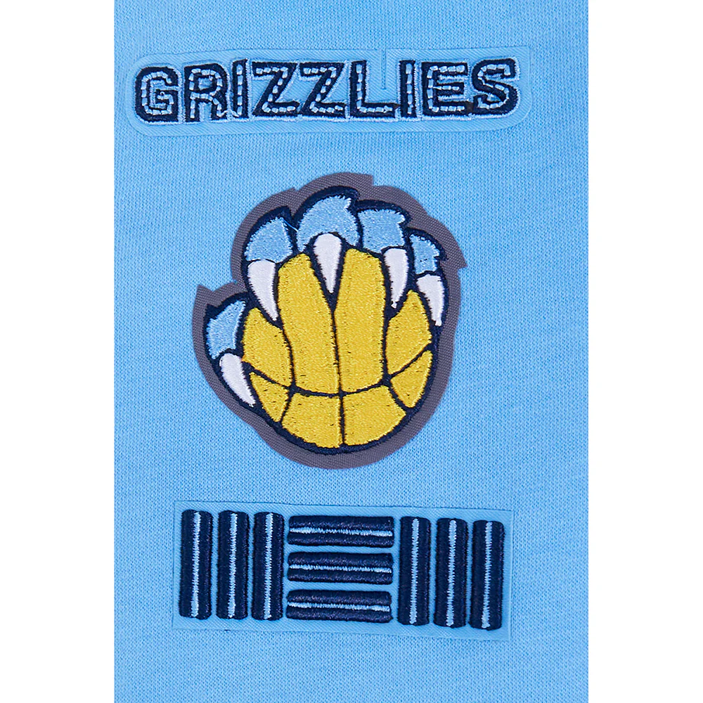 NBA MEMPHIS GRIZZLIES RETRO CLASSIC TODDLER BOYS RIB FLEECE PULLOVER HOODIE (UNIVERSITY BLUE) - Image 8