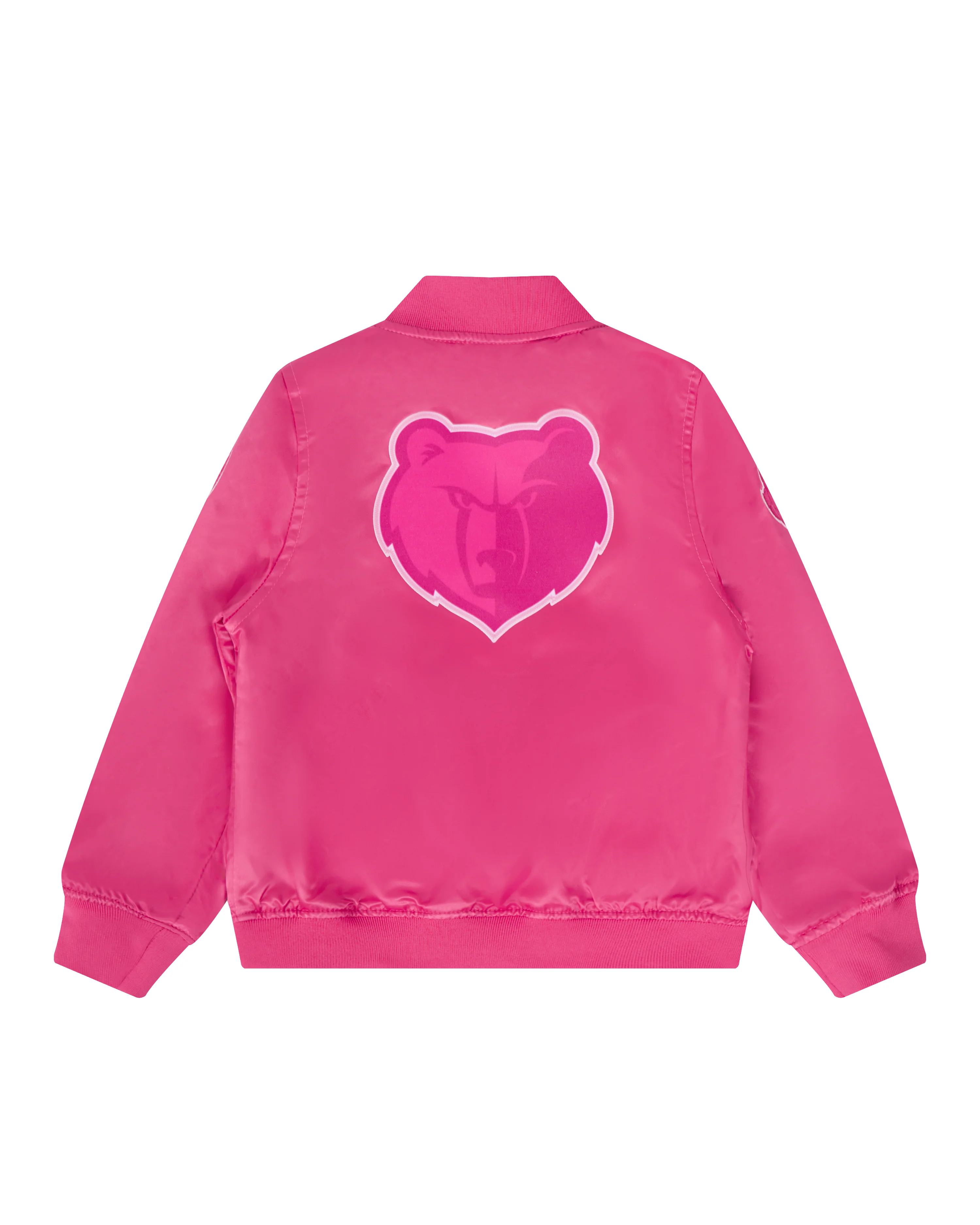 NBA MEMPHIS GRIZZLIES TRIPLE PINK TODDLER GIRLS SATIN JACKET (BEETROOT PURPLE) - Image 2