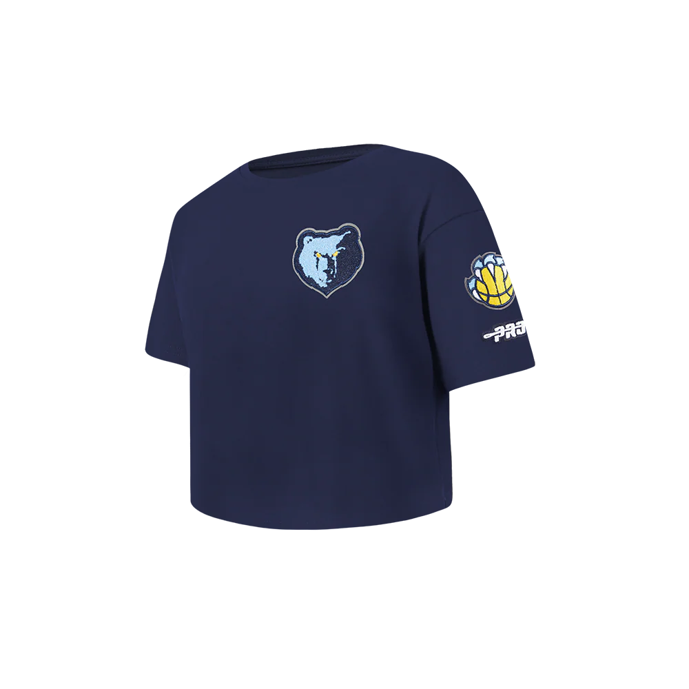 NBA MEMPHIS GRIZZLIES CLASSIC TODDLER GIRLS SHORT SLEEVE BOXY TEE (MIDNIGHT NAVY) - Image 2