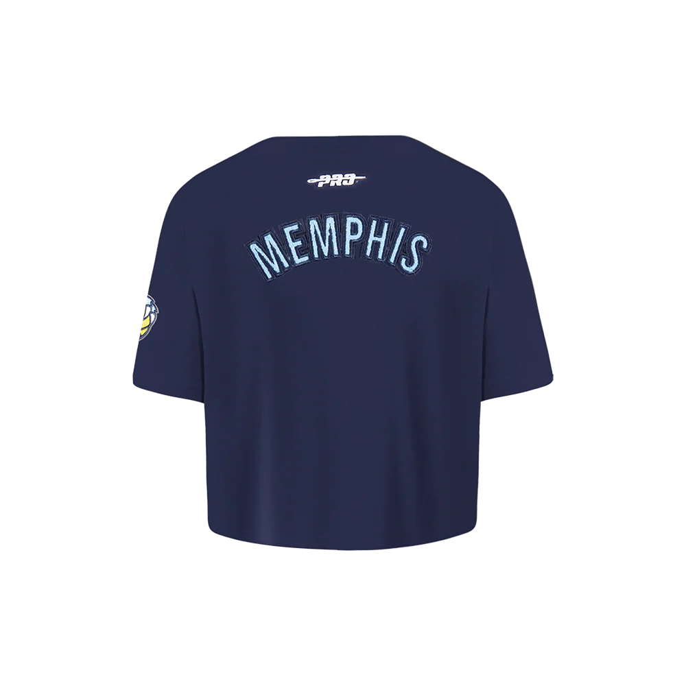 NBA MEMPHIS GRIZZLIES CLASSIC TODDLER GIRLS SHORT SLEEVE BOXY TEE (MIDNIGHT NAVY) - Image 3