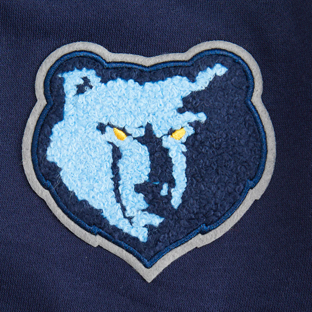 NBA MEMPHIS GRIZZLIES CLASSIC TODDLER GIRLS FLEECE FULL ZIP HOODIE  (MIDNIGHT NAVY) - Image 5