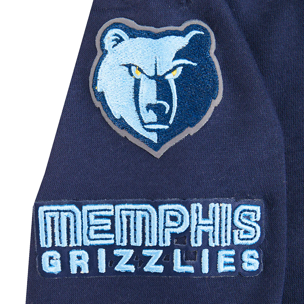 NBA MEMPHIS GRIZZLIES CLASSIC TODDLER GIRLS FLEECE FULL ZIP HOODIE  (MIDNIGHT NAVY) - Image 6