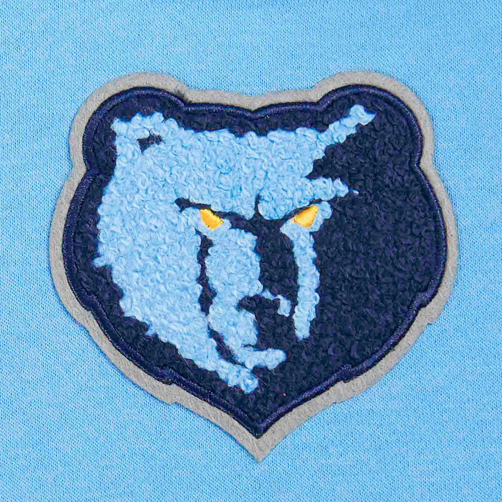 NBA MEMPHIS GRIZZLIES RETRO CLASSIC TODDLER GIRLS  RIB FLEECE PULLOVER HOODIE (UNIVERSITY BLUE) - Image 5