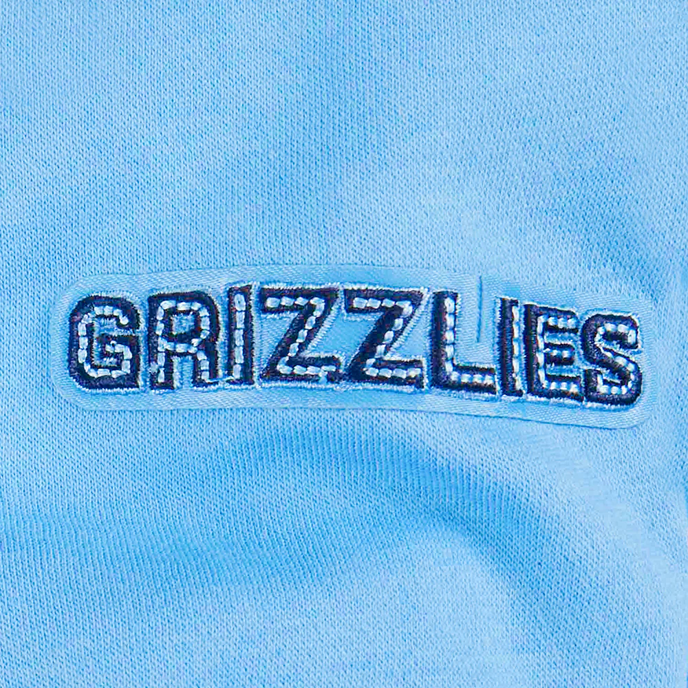 NBA MEMPHIS GRIZZLIES RETRO CLASSIC TODDLER GIRLS  RIB FLEECE PULLOVER HOODIE (UNIVERSITY BLUE) - Image 8