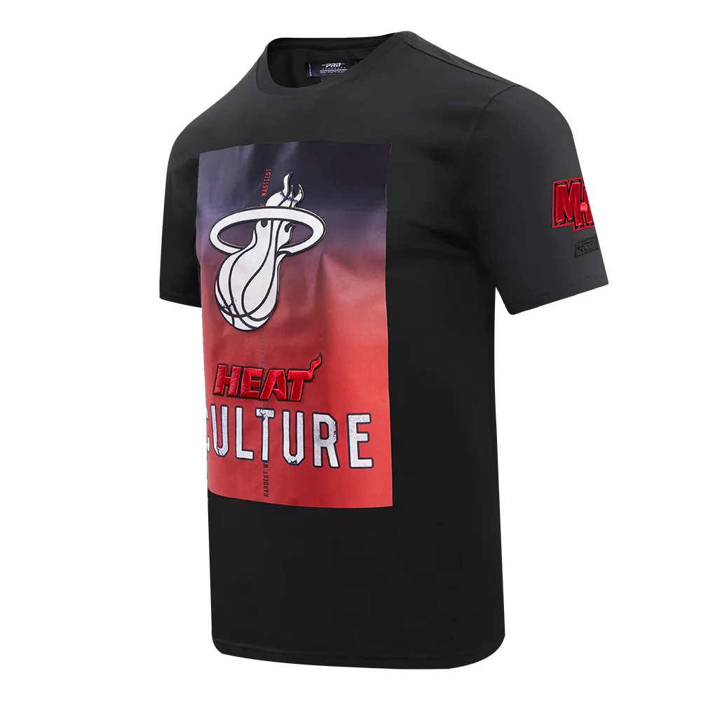 NBA MIAMI HEAT CHEST HEAT CULTURE MEN'S FRAME TEE (BLACK) - Image 2