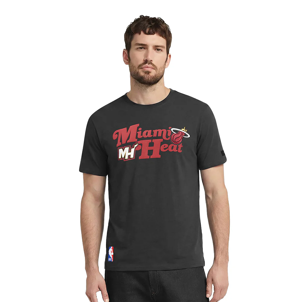 NBA MIAMI HEAT SOUVENIR MEN'S SJ TEE (BLACK)