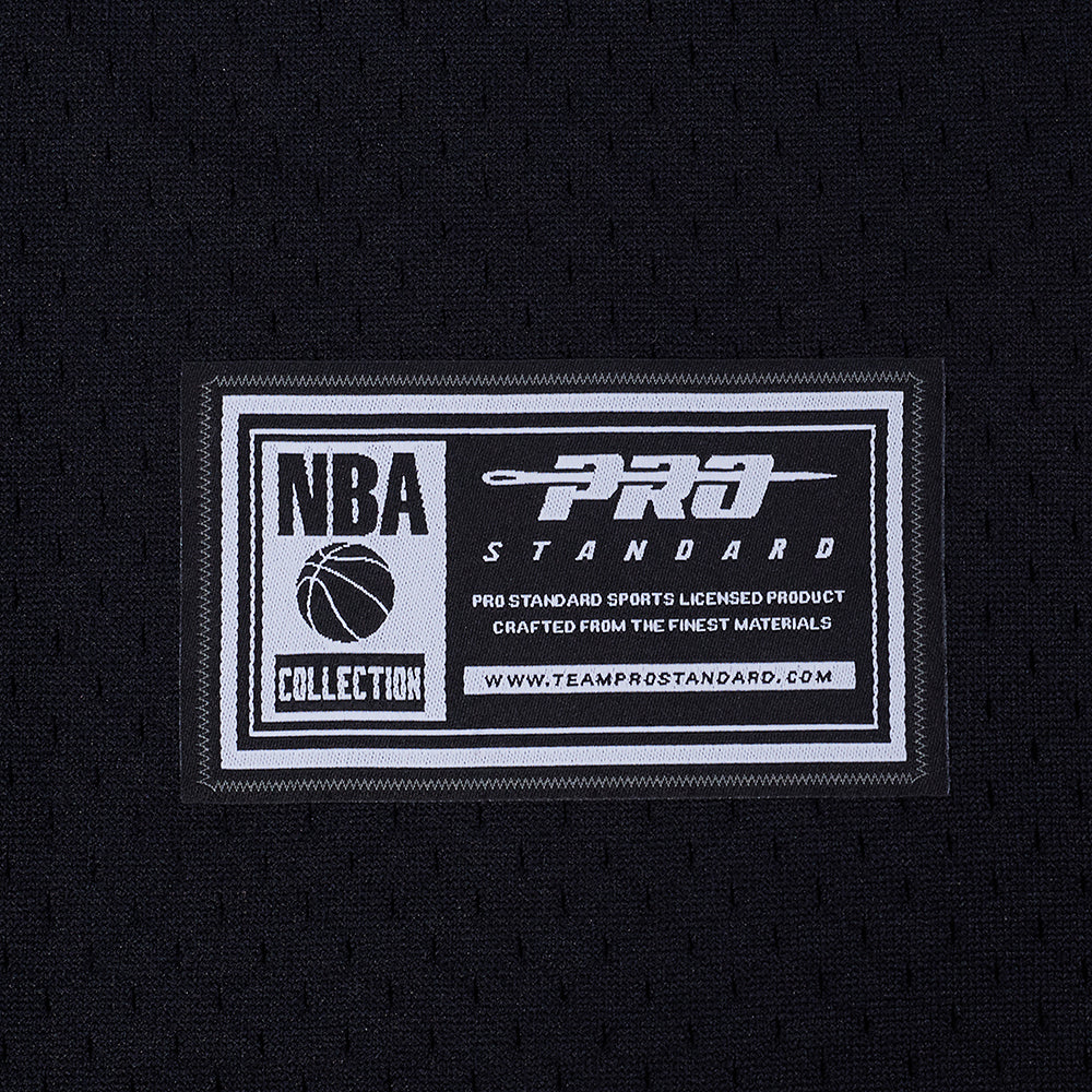 NBA MIAMI HEAT TYLER HERRO #14 CLASSIC MESH PNN MEN'S MESH BUTTON DOWN SHIRT (BLACK) - Image 9