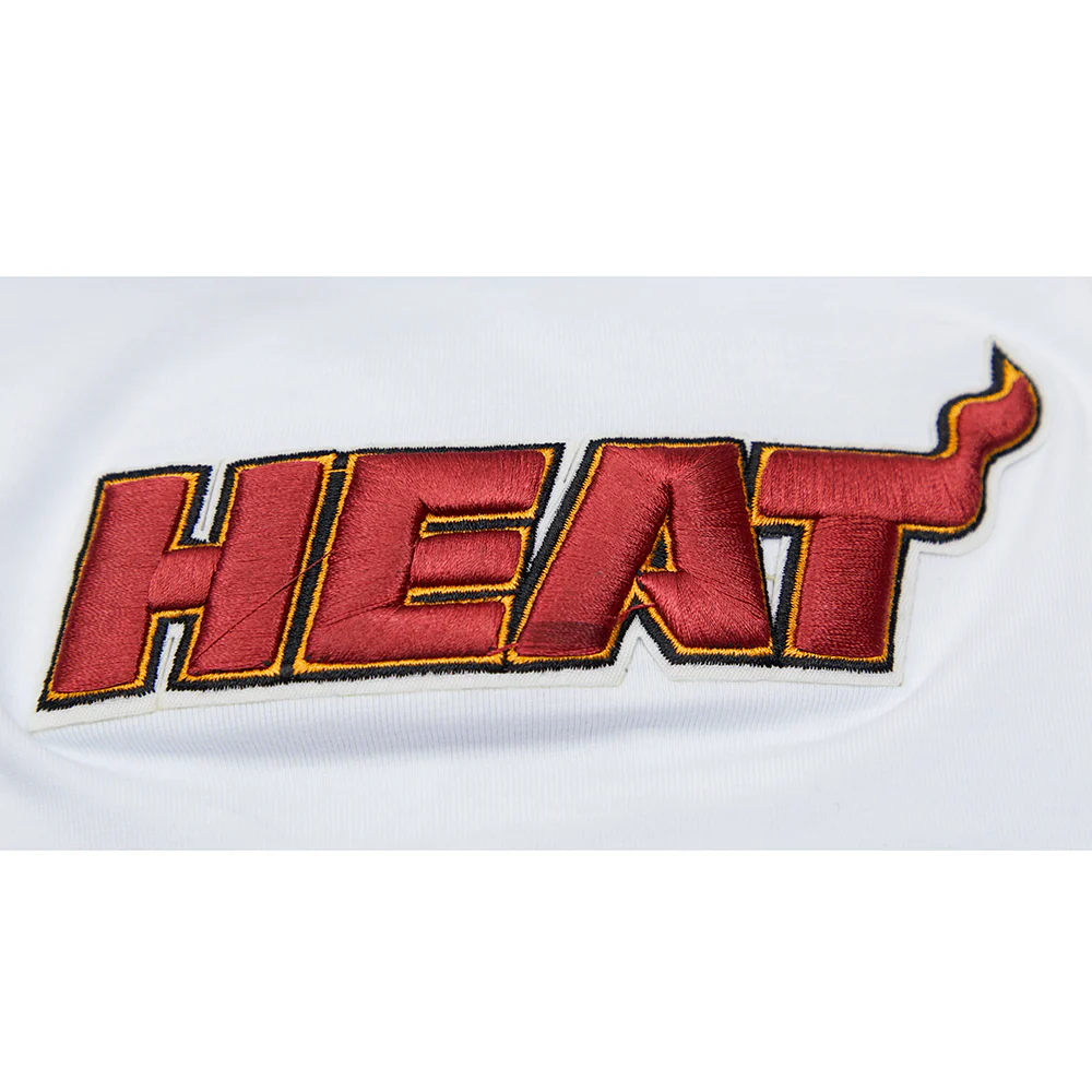 NBA MIAMI HEAT CLASSIC CHENILLE MEN'S TEE (WHITE) - Image 9