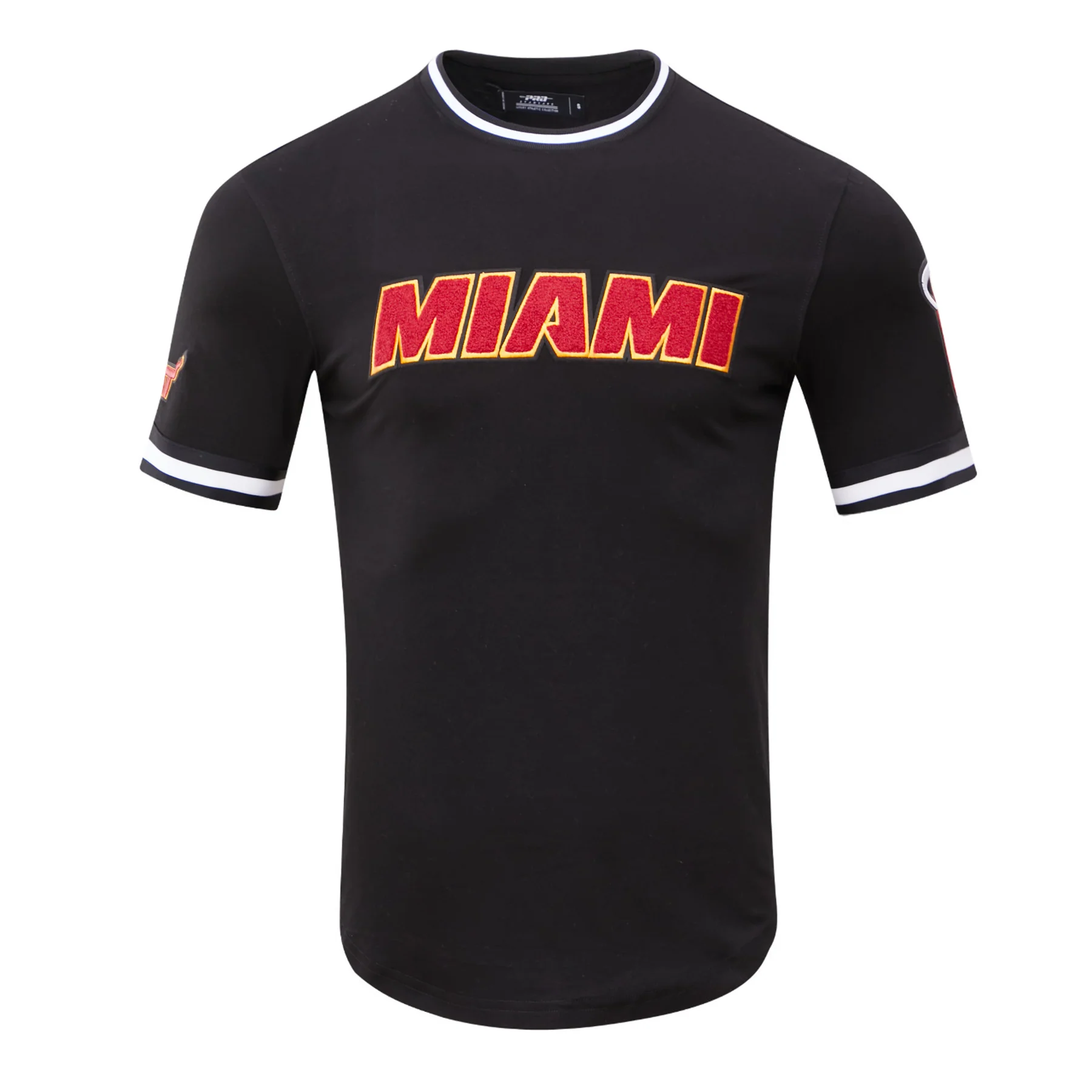 NBA MIAMI HEAT CLASSIC CHENILLE MEN'S TEE (BLACK)