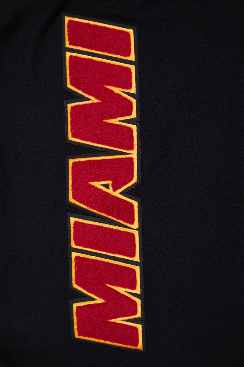NBA MIAMI HEAT CLASSIC CHENILLE MEN'S TEE (BLACK) - Image 5