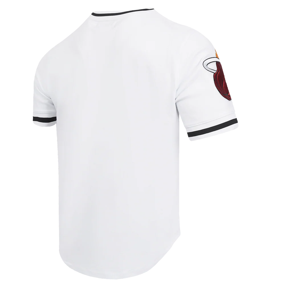 NBA MIAMI HEAT CLASSIC CHENILLE MEN'S TEE (WHITE) - Image 6