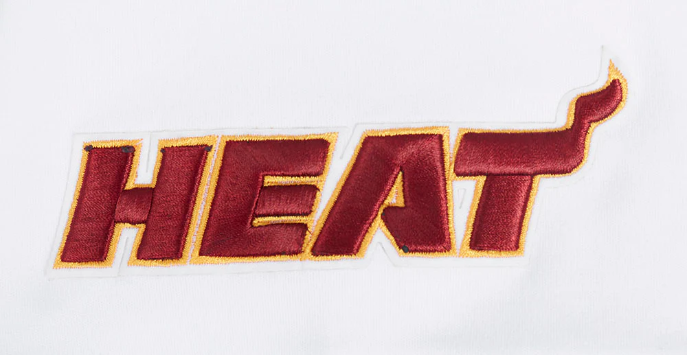 NBA MIAMI HEAT CLASSIC CHENILLE MEN'S TEE (WHITE) - Image 8