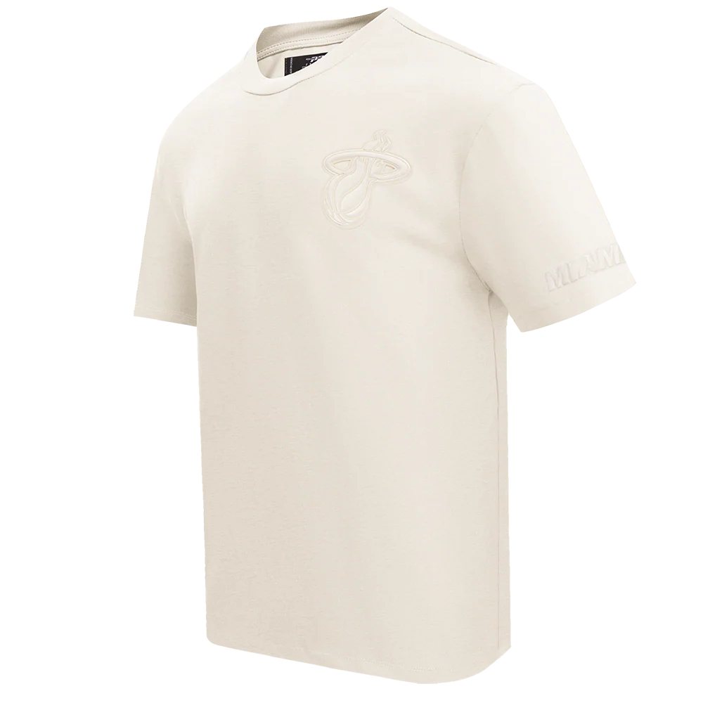 NBA MIAMI HEAT NEUTRAL COTTON JERSEY DROP SHOULDER TEE (EGGSHELL) - Image 6
