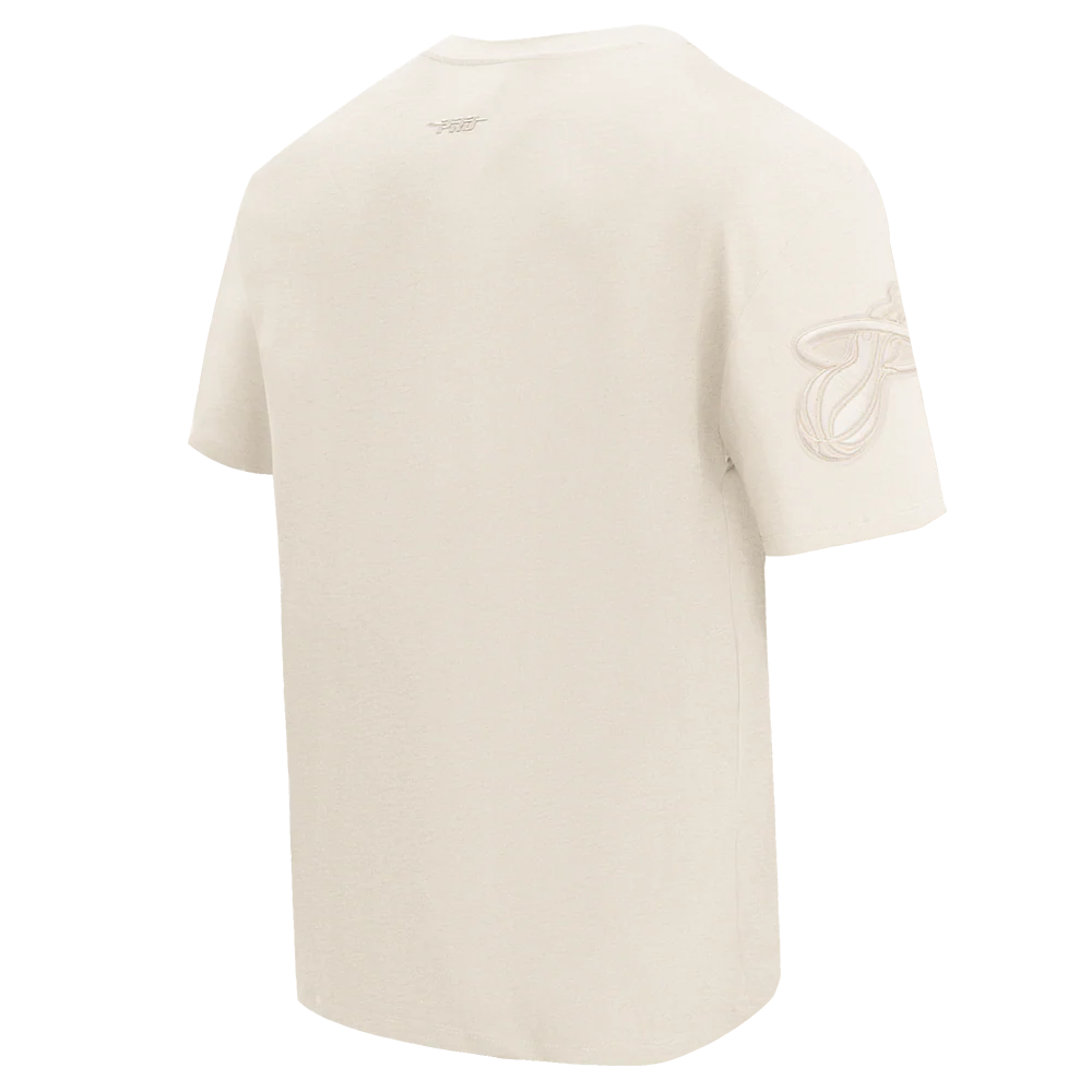 NBA MIAMI HEAT NEUTRAL COTTON JERSEY DROP SHOULDER TEE (EGGSHELL) - Image 7