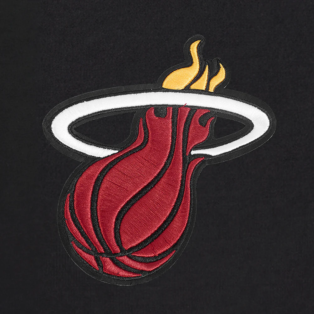 NBA MIAMI HEAT TURN IT UP MEN'S FLC SHORT (BLACK) - Image 6