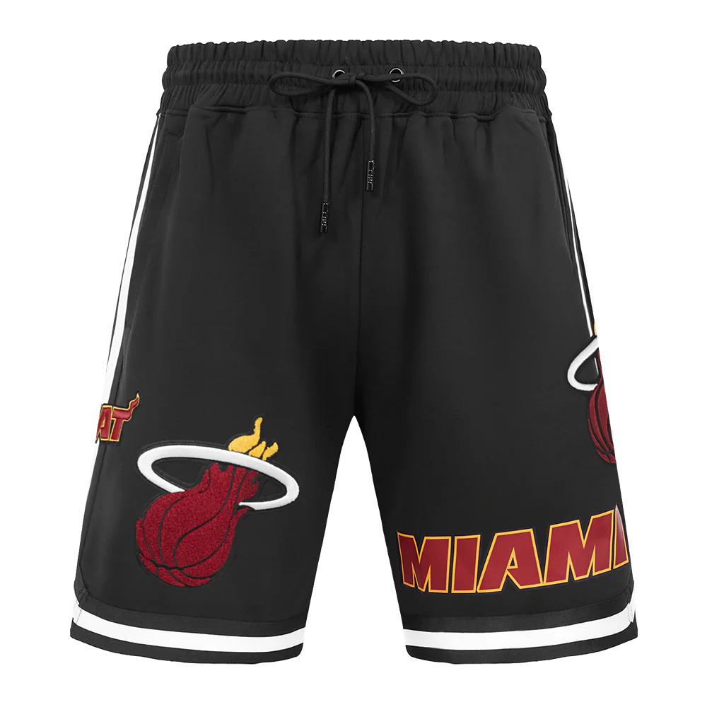 NBA MIAMI HEAT CLASSIC CHENILLE MEN'S SHORT (BLACK) - Image 5