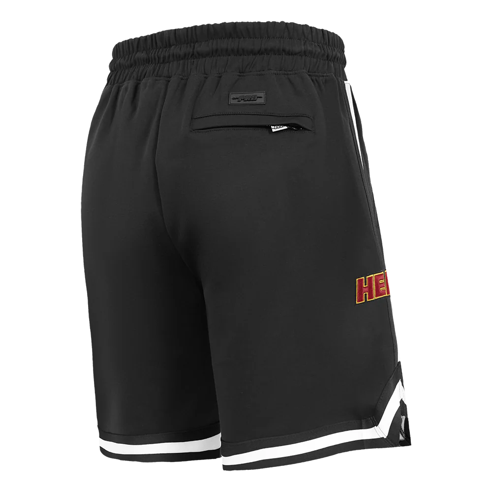NBA MIAMI HEAT CLASSIC CHENILLE MEN'S SHORT (BLACK) - Image 6