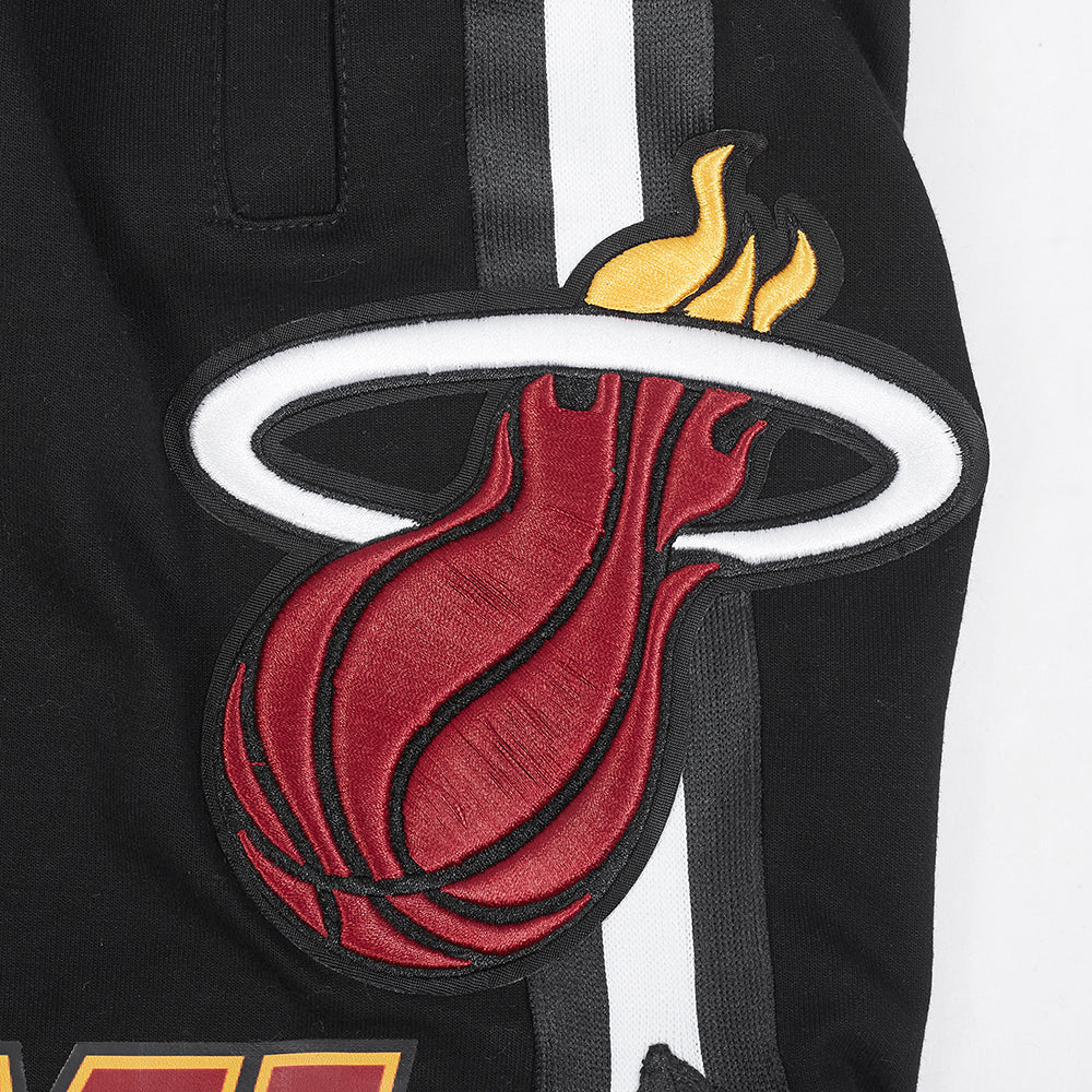 NBA MIAMI HEAT CLASSIC CHENILLE MEN'S SHORT (BLACK) - Image 9