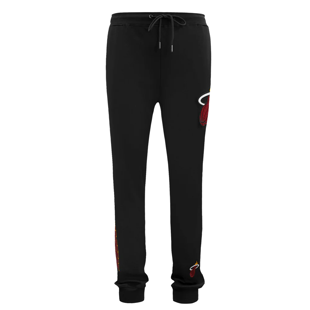 NBA MIAMI HEAT CLASSIC CHENILLE MEN'S JOGGER (BLACK) - Image 2