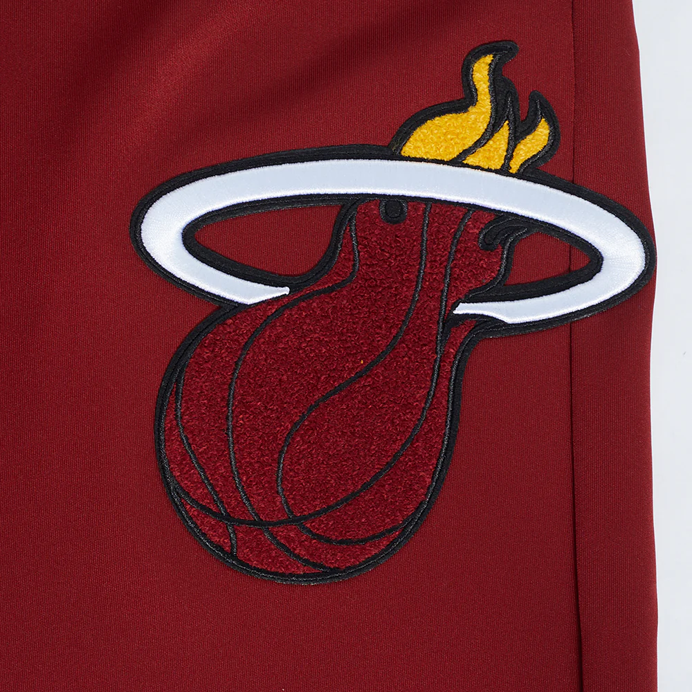 NBA MIAMI HEAT CLASSIC TRACK MEN'S TRACK PANT (CARDINAL RED/BLACK) - Image 6