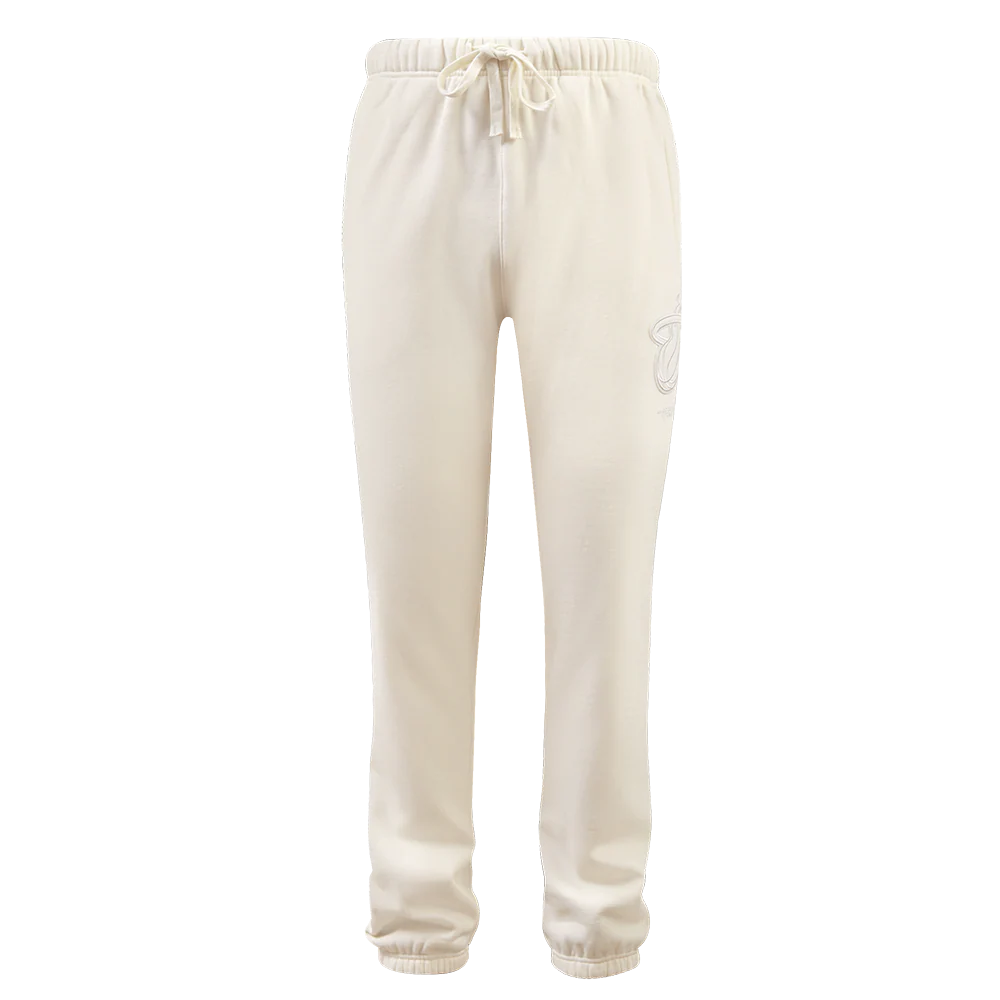 NBA MIAMI HEAT NEUTRAL FLEECE SWEATPANT (EGGSHELL) - Image 7