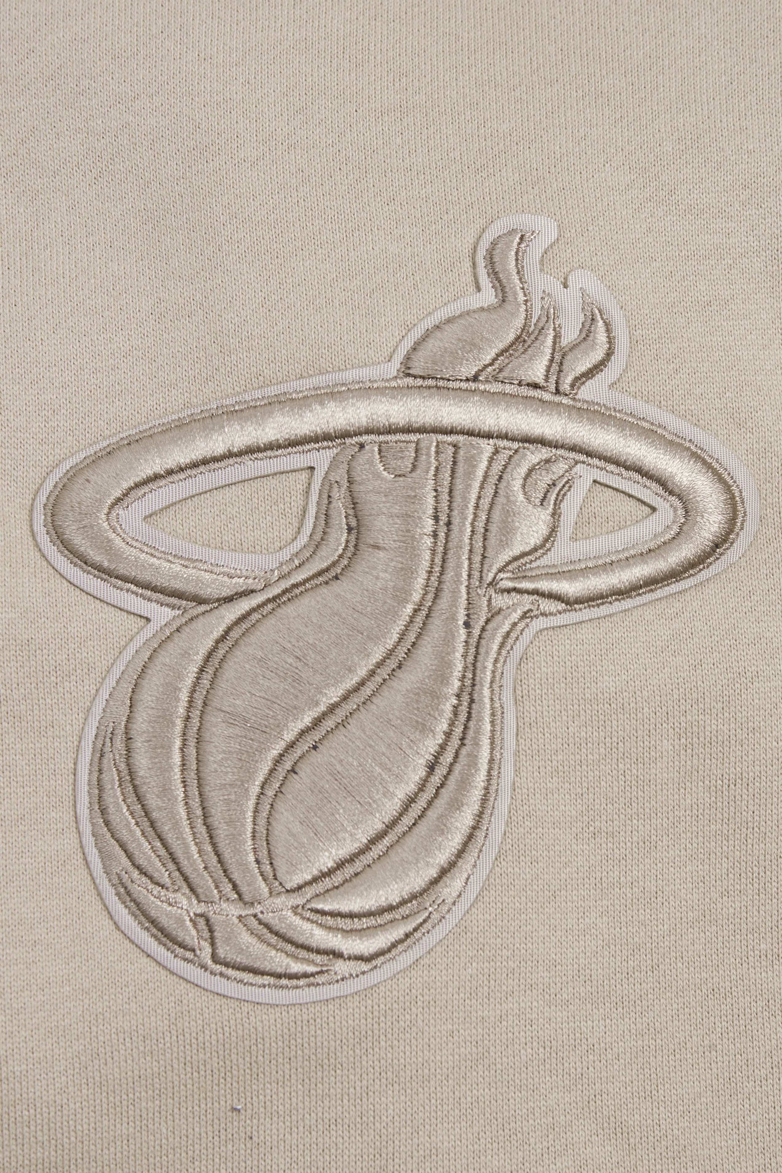 NBA MIAMI HEAT NEUTRAL FLEECE SWEATPANT (TAUPE) - Image 6