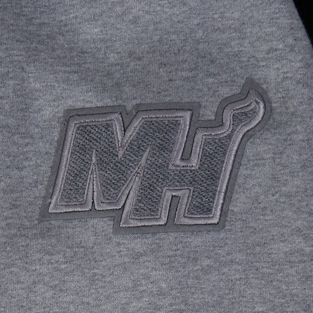 NBA MIAMI HEAT REVERSE FRENCH TERRY MEN'S COLOR BLOCK FLEECE PULLOVER HOODIE - Image 8
