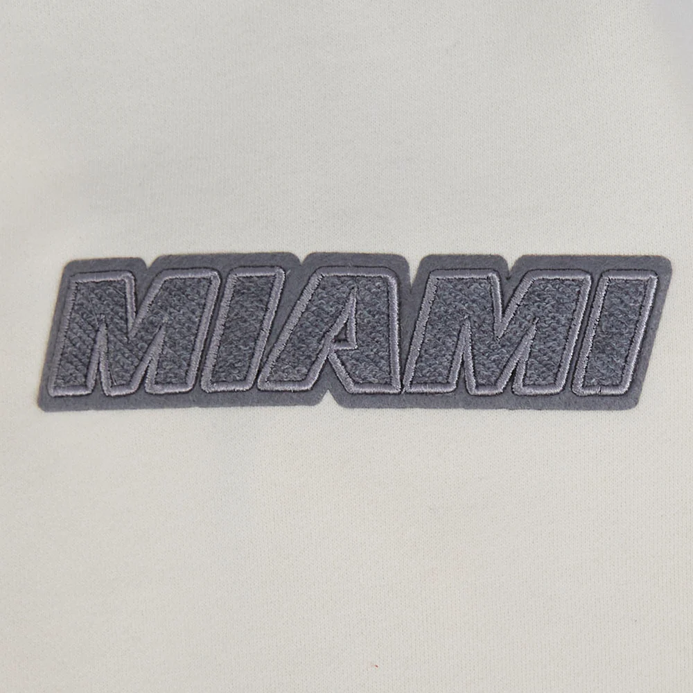 NBA MIAMI HEAT REVERSE FRENCH TERRY MEN'S COLOR BLOCK FLEECE PULLOVER HOODIE - Image 9