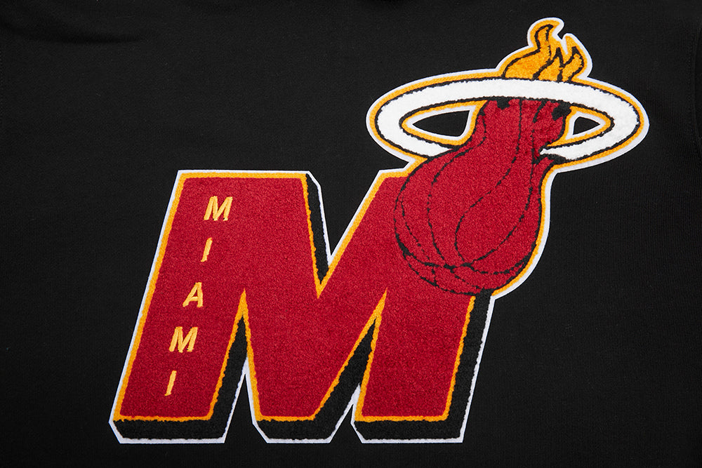 NBA MIAMI HEAT MASHUP MEN'S RIB PULLOVER HOODIE (BLACK) - Image 6