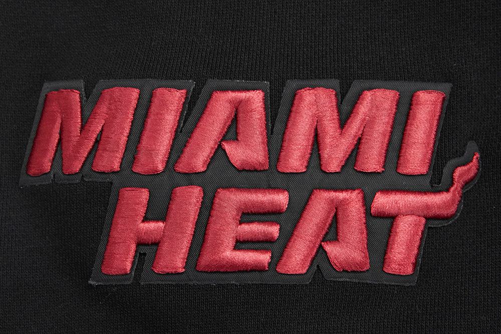 NBA MIAMI HEAT MASHUP MEN'S RIB PULLOVER HOODIE (BLACK) - Image 8