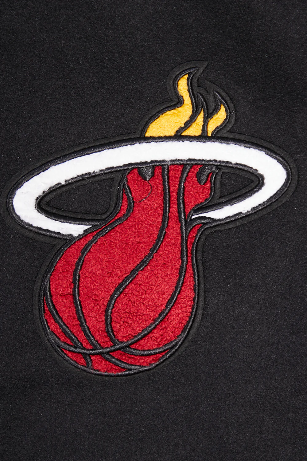 NBA MIAMI HEAT SCRIPT TAIL MEN'S RIB WOOL VARSITY (BLACK) - Image 6