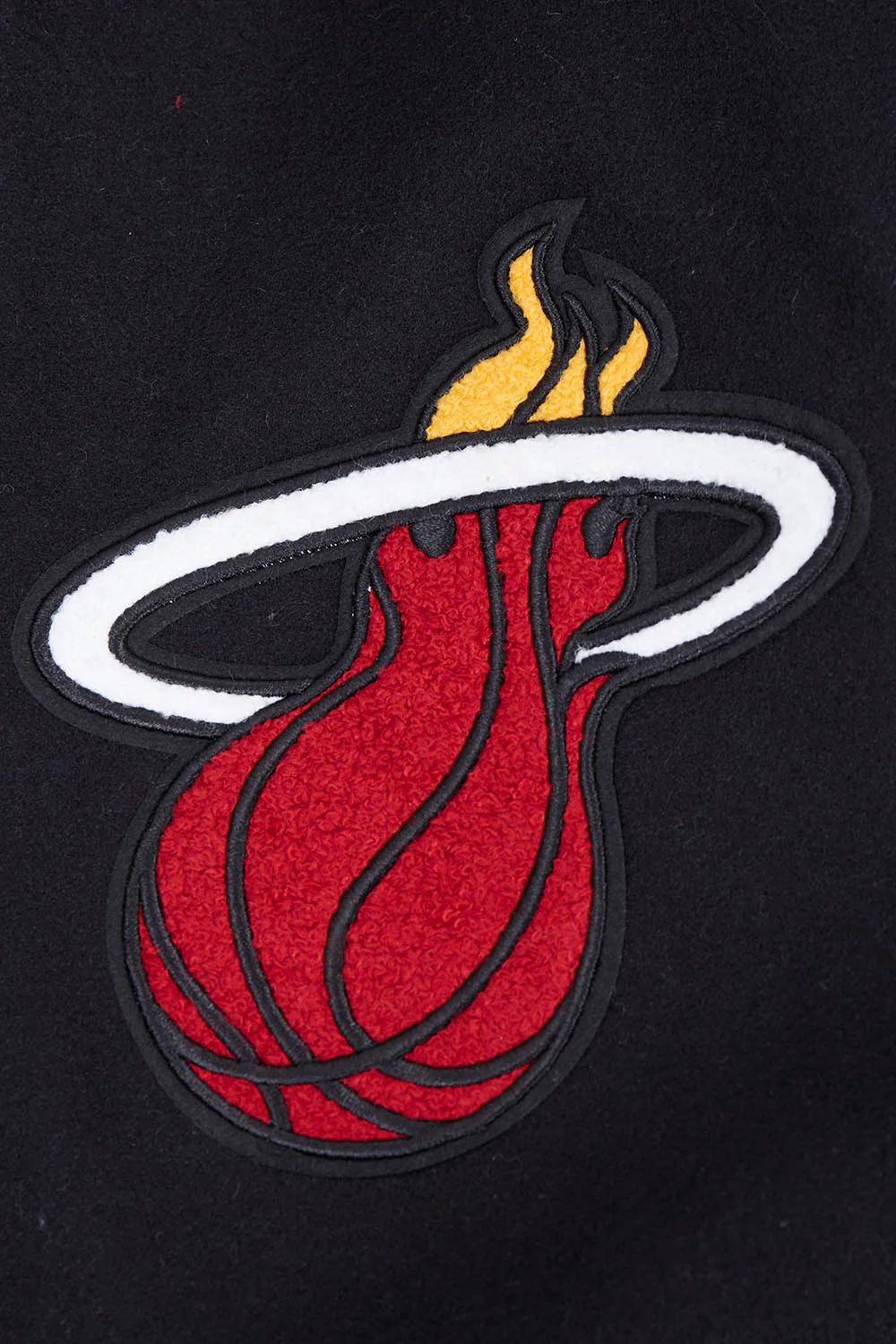 NBA MIAMI HEAT SCRIPT TAIL MEN'S RIB WOOL VARSITY (BLACK/WHITE) - Image 5