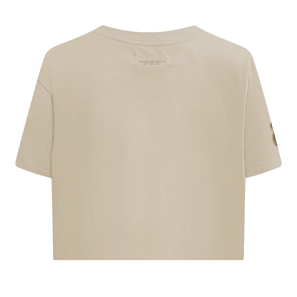 NBA MIAMI HEAT NEUTRAL WOMEN'S BOXY TEE (TAUPE) - Image 6