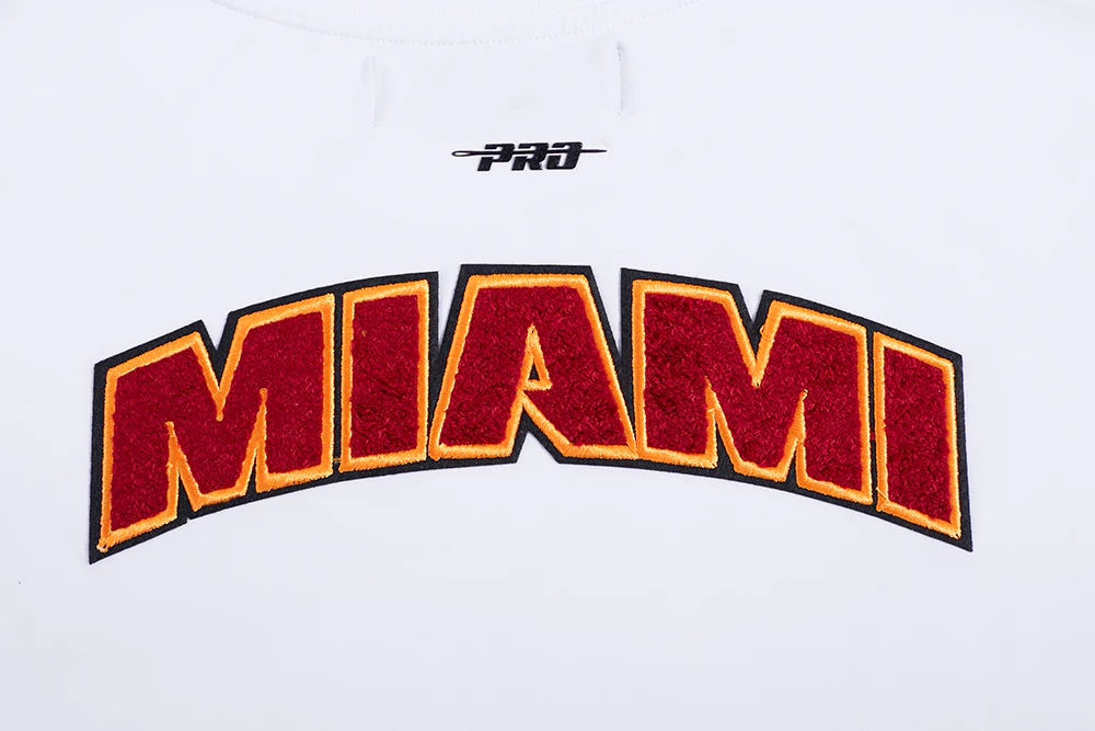 NBA MIAMI HEAT CLASSIC WOMEN'S BOXY TEE (WHITE) - Image 9