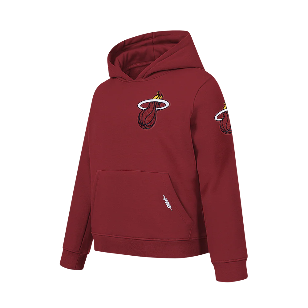 NBA MIAMI HEAT CLASSIC BIG BOYS FLC PO HOODIE (CARDINAL RED) - Image 2