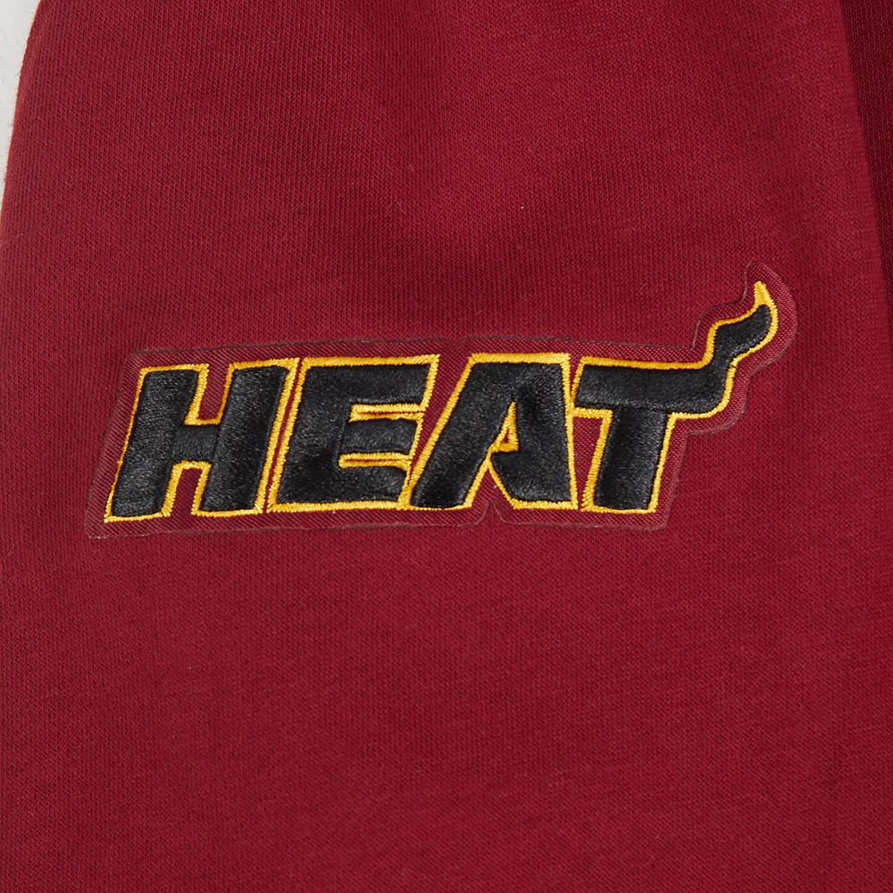 NBA MIAMI HEAT CLASSIC BIG BOYS FLC FZ PO HOODIE (CARDINAL RED) - Image 5