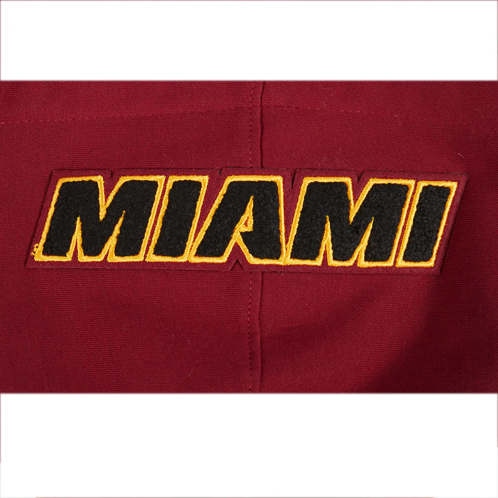 NBA MIAMI HEAT CLASSIC BIG BOYS FLC FZ PO HOODIE (CARDINAL RED) - Image 6