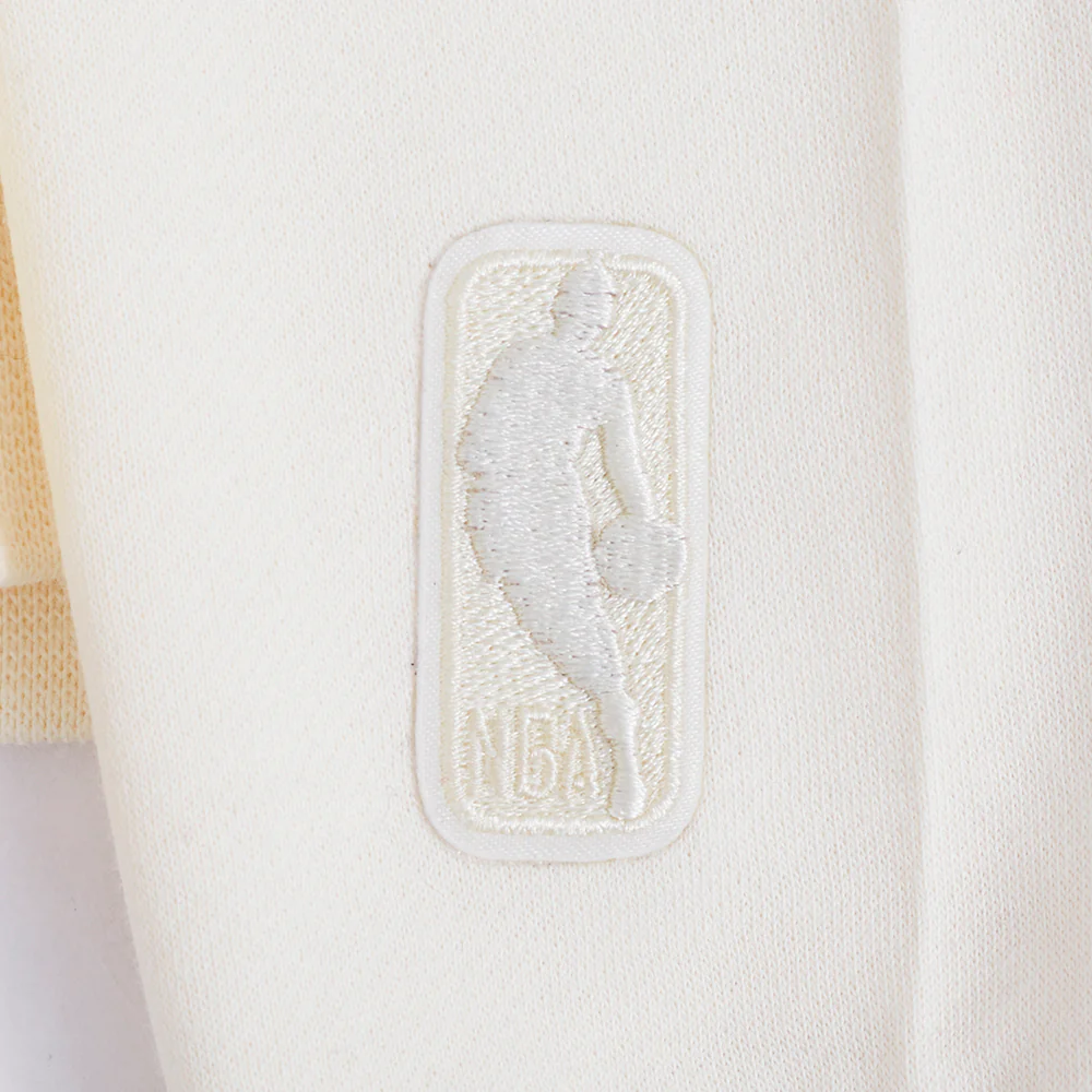 NBA MIAMI HEAT NEUTRAL BIG BOYS FLEECE PULLOVER HOODIE (EGGSHELL) - Image 8