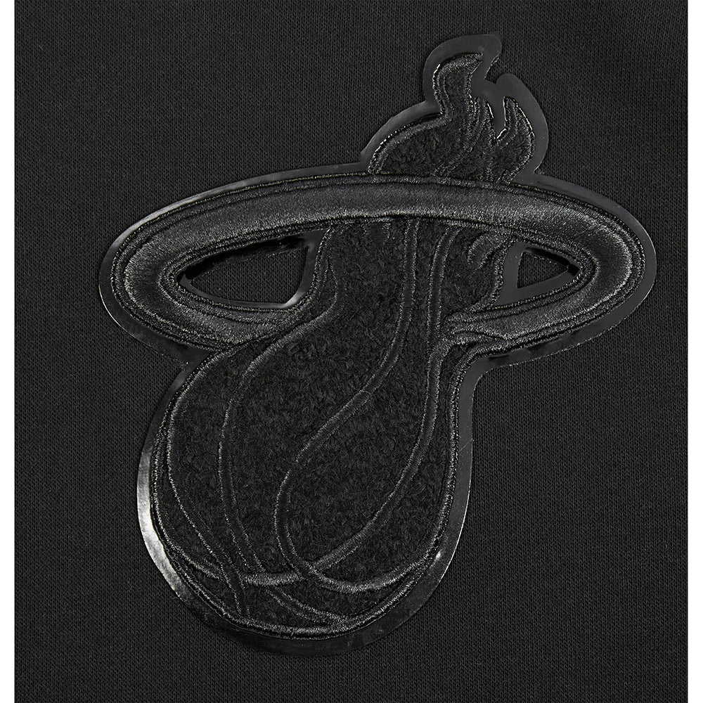 NBA MIAMI HEAT TRIPLE BLACK BIG BOYS FLC PO HOODIE (BLACK) - Image 7